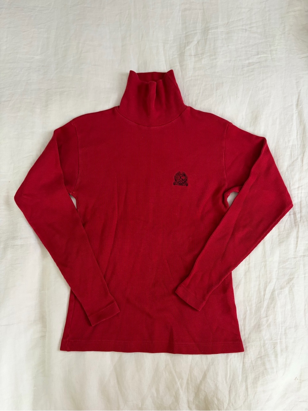 Vintage Calvin Klein Sport Red Turtleneck 100% Cotton